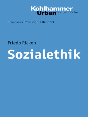 cover image of Sozialethik